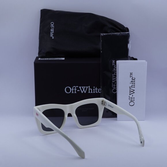 Off-White OERI13Y SELMA 0107 Square Sunglasses – White/Grey main image 7